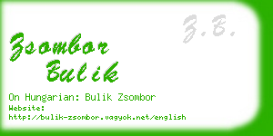 zsombor bulik business card